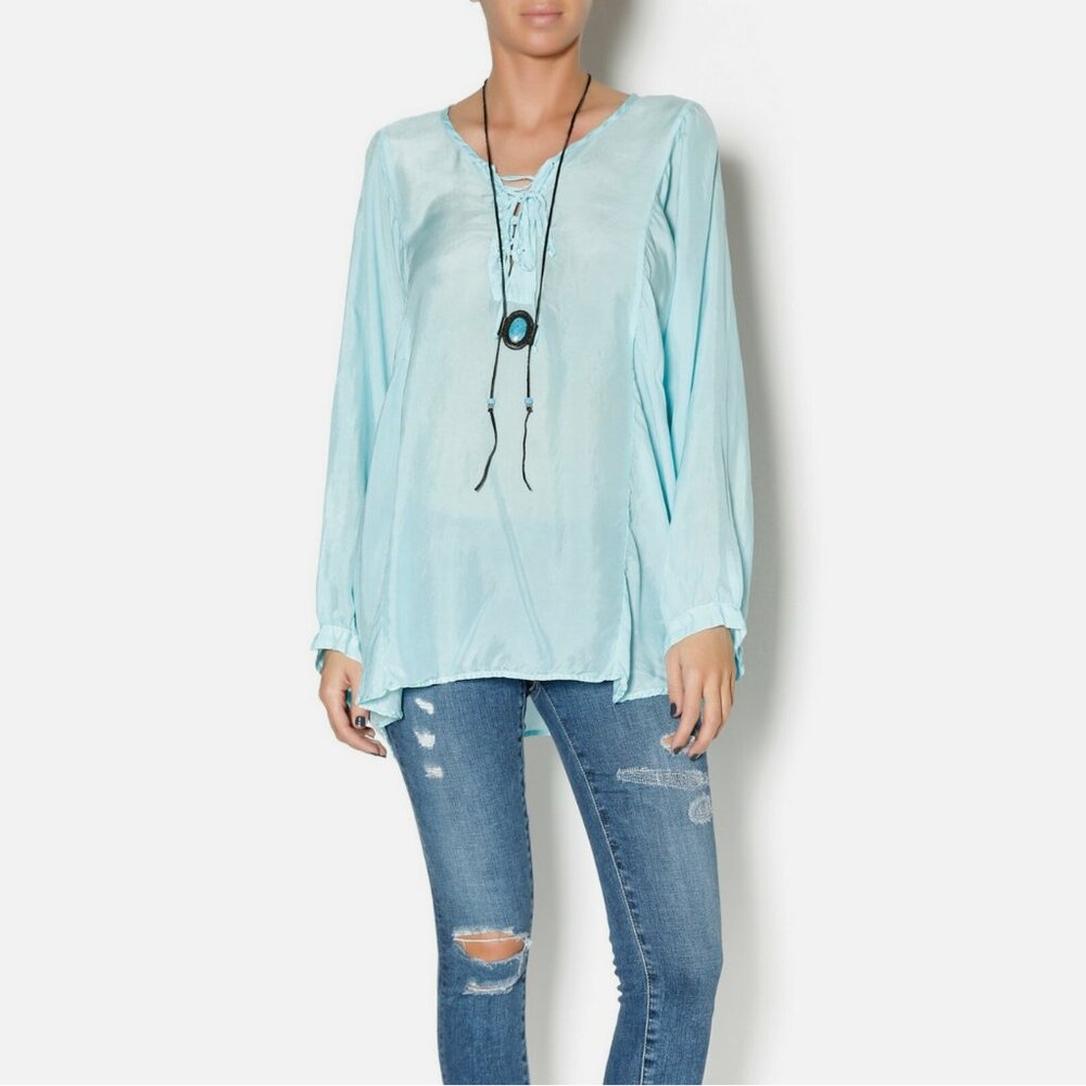 Pete & Greta Johnny Was Tobi Washed Silk Blouse